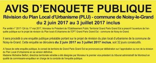 révision PLU Noisy le Grand